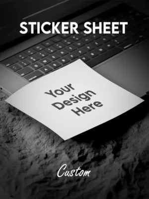 Premium waterproof sticker sheet featuring high-quality, scratch-resistant vinyl stickers designed for long-lasting use, with strong adhesion and a clean no-residue removal, perfect for decorating laptops, phone cases, notebooks, bottles and other everyday surfaces while maintaining vibrant colors and a smooth finish.