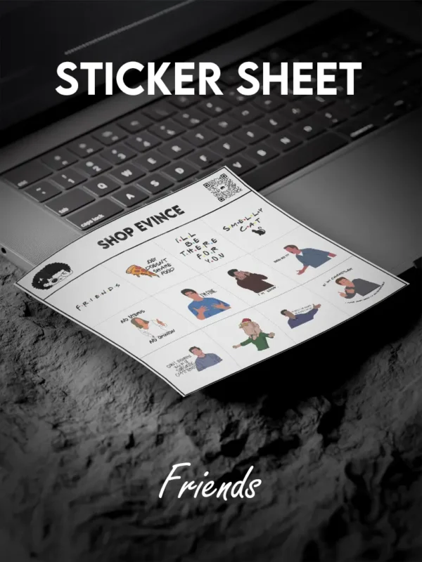 Premium waterproof sticker sheet featuring high-quality, scratch-resistant vinyl stickers designed for long-lasting use, with strong adhesion and a clean no-residue removal, perfect for decorating laptops, phone cases, notebooks, bottles and other everyday surfaces while maintaining vibrant colors and a smooth finish.