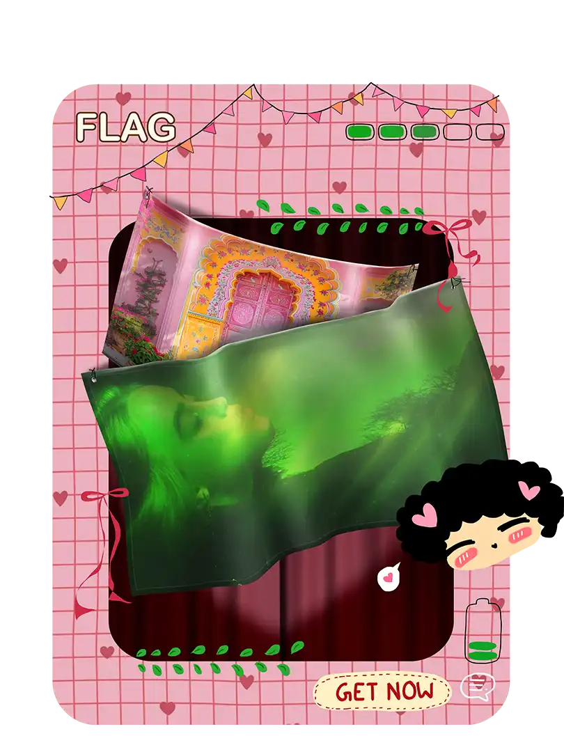 Premium custom printed fabric flags by Shop Evince personalized anime and aesthetic room decor banners