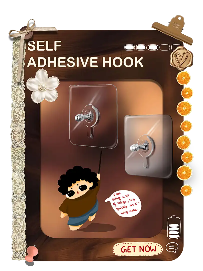 Heavy duty self adhesive hooks by Shop Evince waterproof no drill wall hooks for home and dorm decor