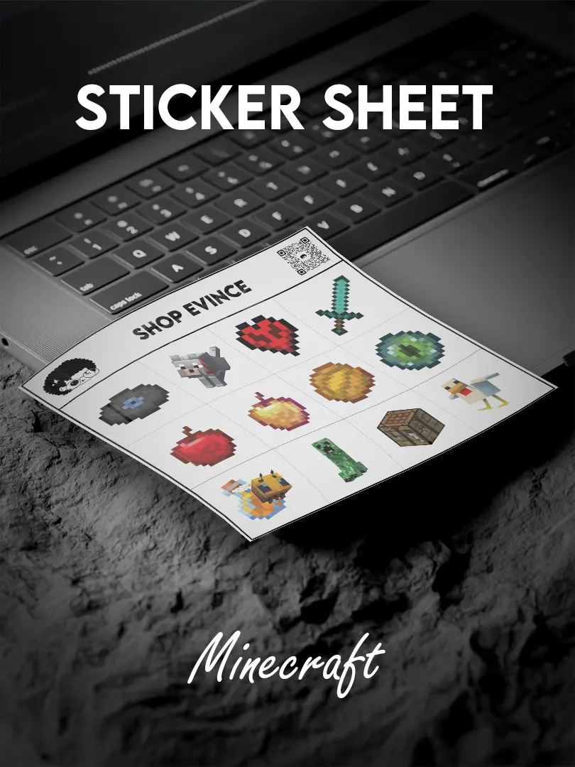 Premium waterproof sticker sheet featuring high-quality, scratch-resistant vinyl stickers designed for long-lasting use, with strong adhesion and a clean no-residue removal, perfect for decorating laptops, phone cases, notebooks, bottles and other everyday surfaces while maintaining vibrant colors and a smooth finish.