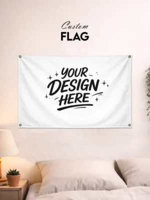 Custom fabric wall flags by Shop Evince personalized anime and aesthetic room decor banners