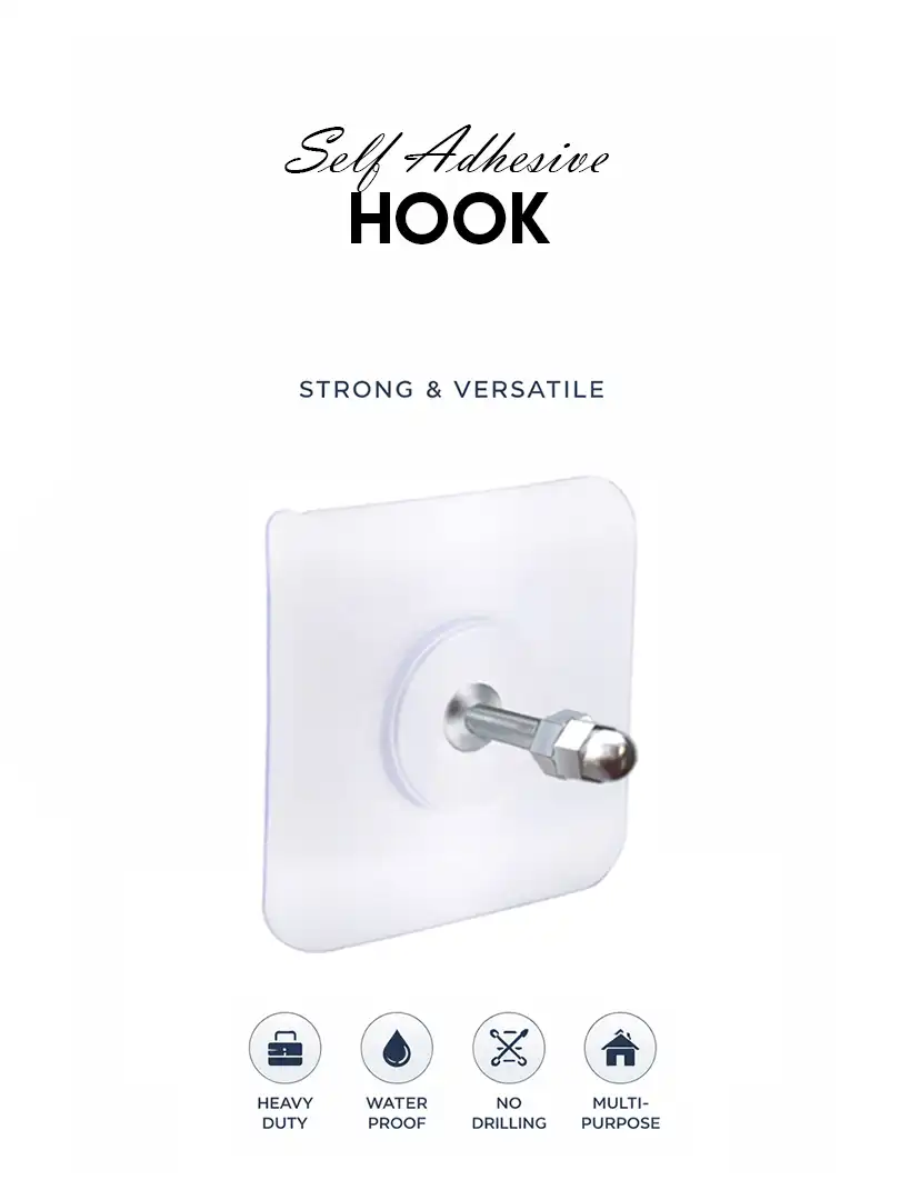 Heavy duty self adhesive hooks by Shop Evince waterproof no drill wall hooks for home and dorm decor