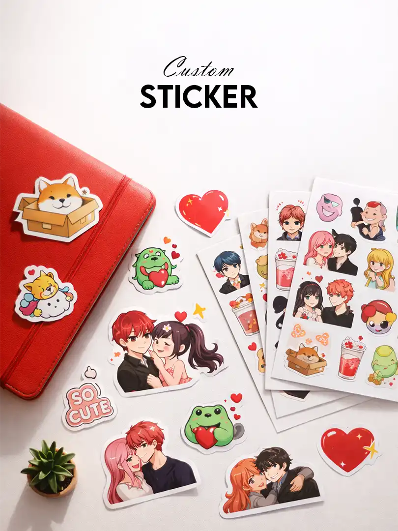 Custom waterproof vinyl stickers by Shop Evince anime, pop culture and aesthetic sticker prints