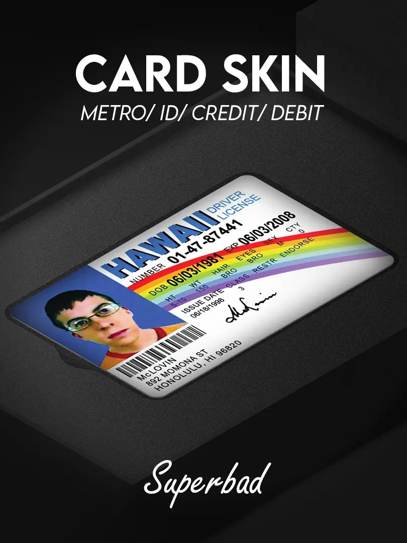 Custom aesthetic card skin designed for credit cards, debit cards, metro cards, and ID cards, featuring a premium finish and durable vinyl material that protects against scratches and wear while adding a stylish, minimalist and expressive look to everyday essentials.