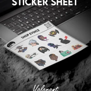 Premium waterproof sticker sheet featuring high-quality, scratch-resistant vinyl stickers designed for long-lasting use, with strong adhesion and a clean no-residue removal, perfect for decorating laptops, phone cases, notebooks, bottles and other everyday surfaces while maintaining vibrant colors and a smooth finish.